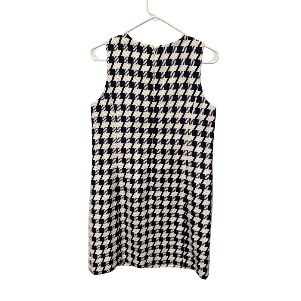 Ann Taylor Factory Petite Houndstooth Sleeveless Dress Career Size 8 - Picture 3 of 3